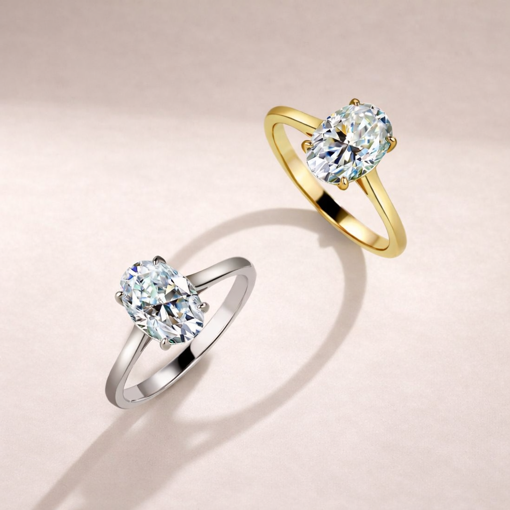 Grandeur™ Siena Oval Moissanite Ring