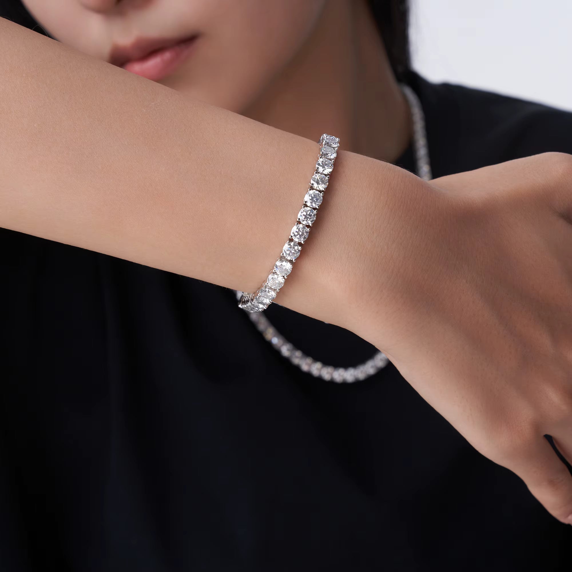 JIGrandeur™ Chelsea Tennis Moissanite Bracelet
