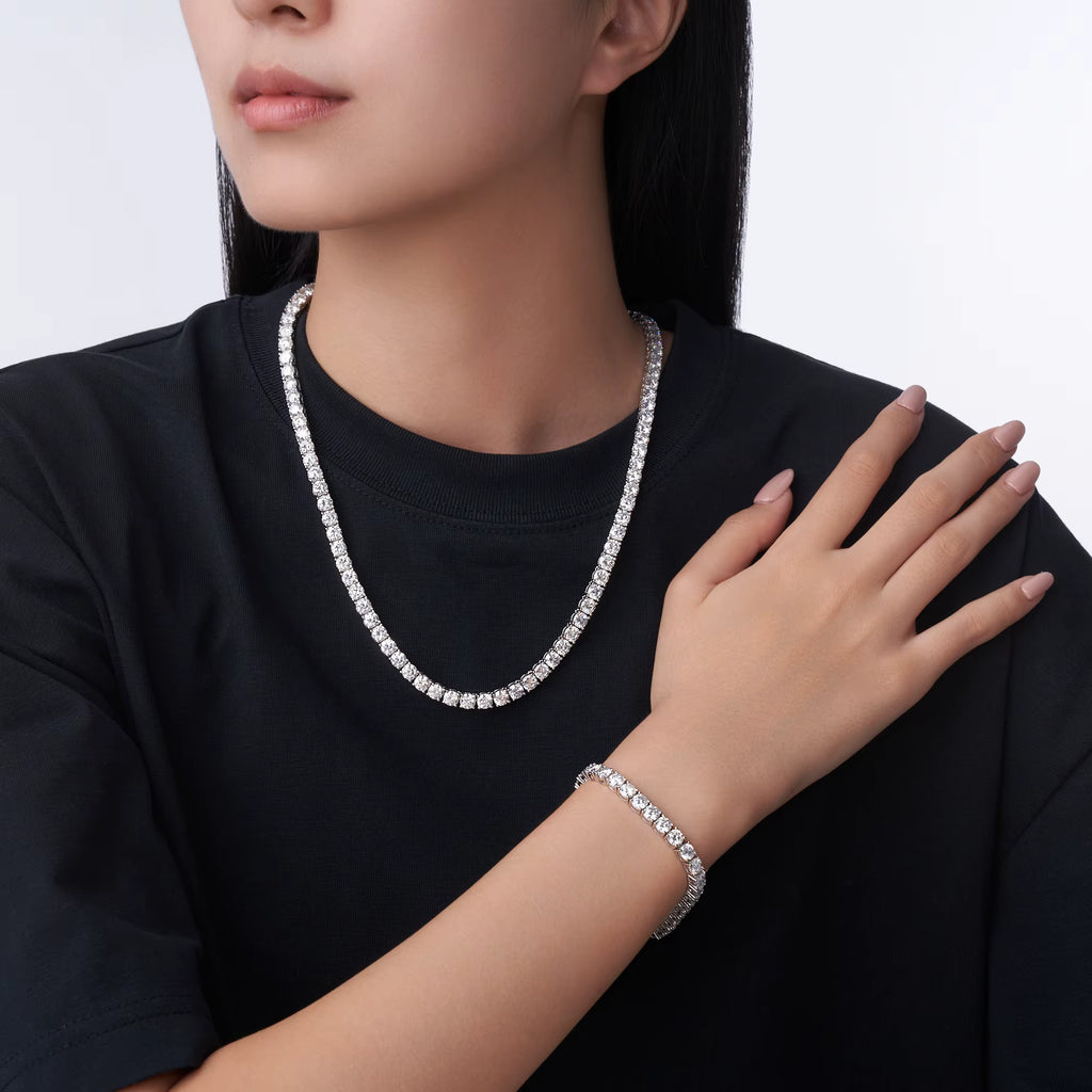 JIGrandeur™ Chelsea Tennis Moissanite Bracelet