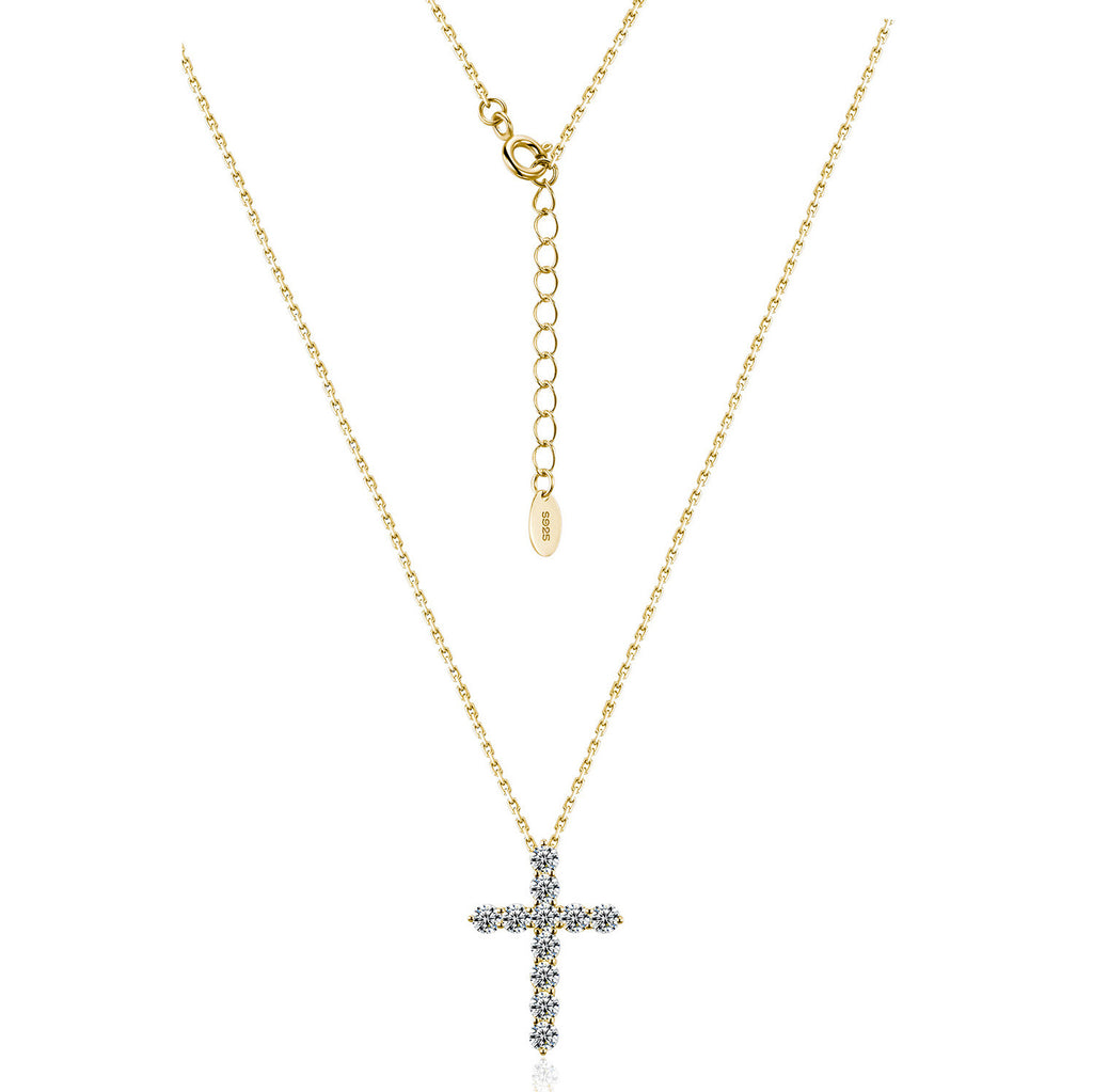 Grandeur™ BORDEAUX MOISSANITE CROSS