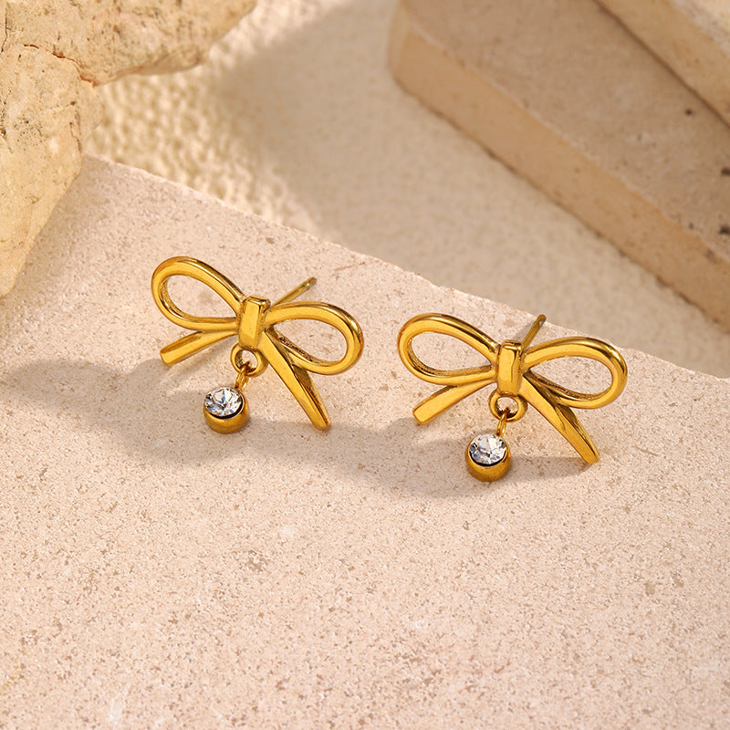Grandeur™ Prague Bow Earrings