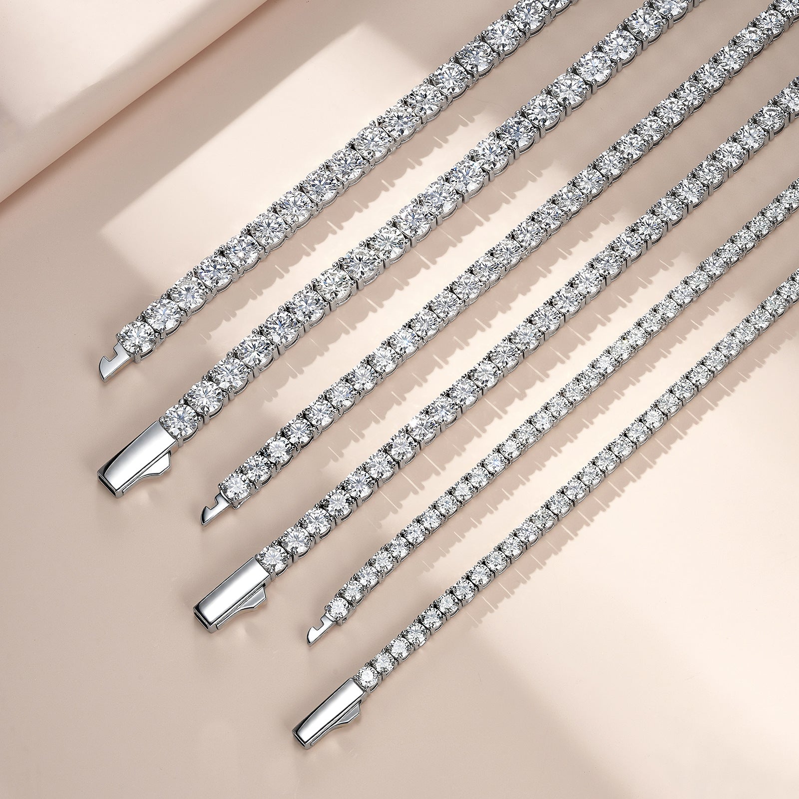 JIGrandeur™Chelsea Tennis Moissanite Necklace
