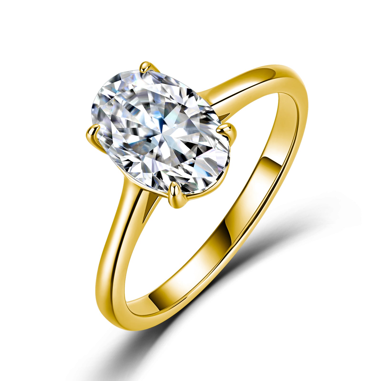 Grandeur™ Siena Oval Moissanite Ring