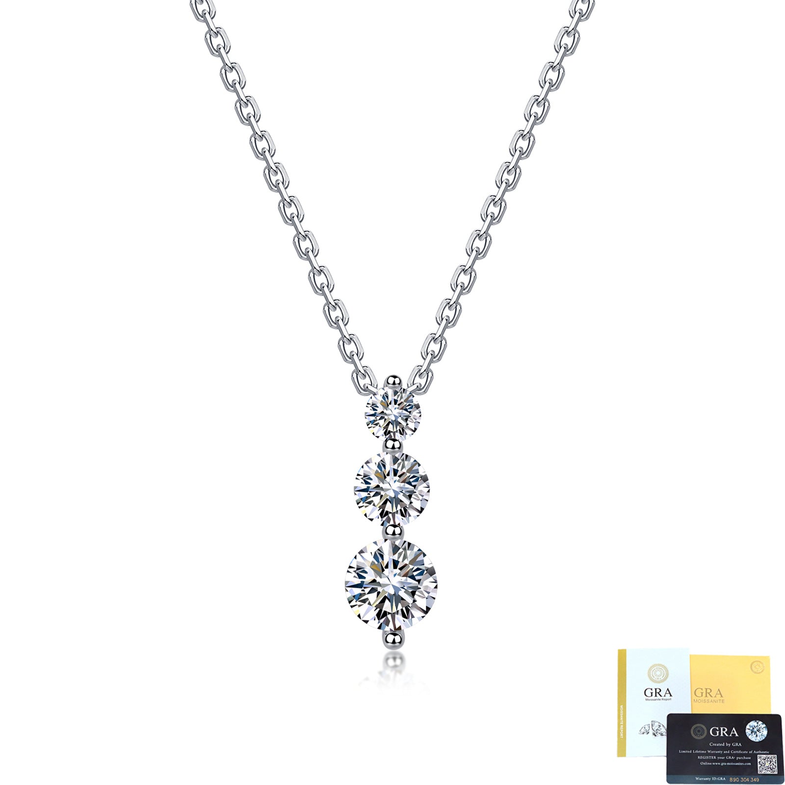 JIGrandeur™Celoria Moissanite Necklace