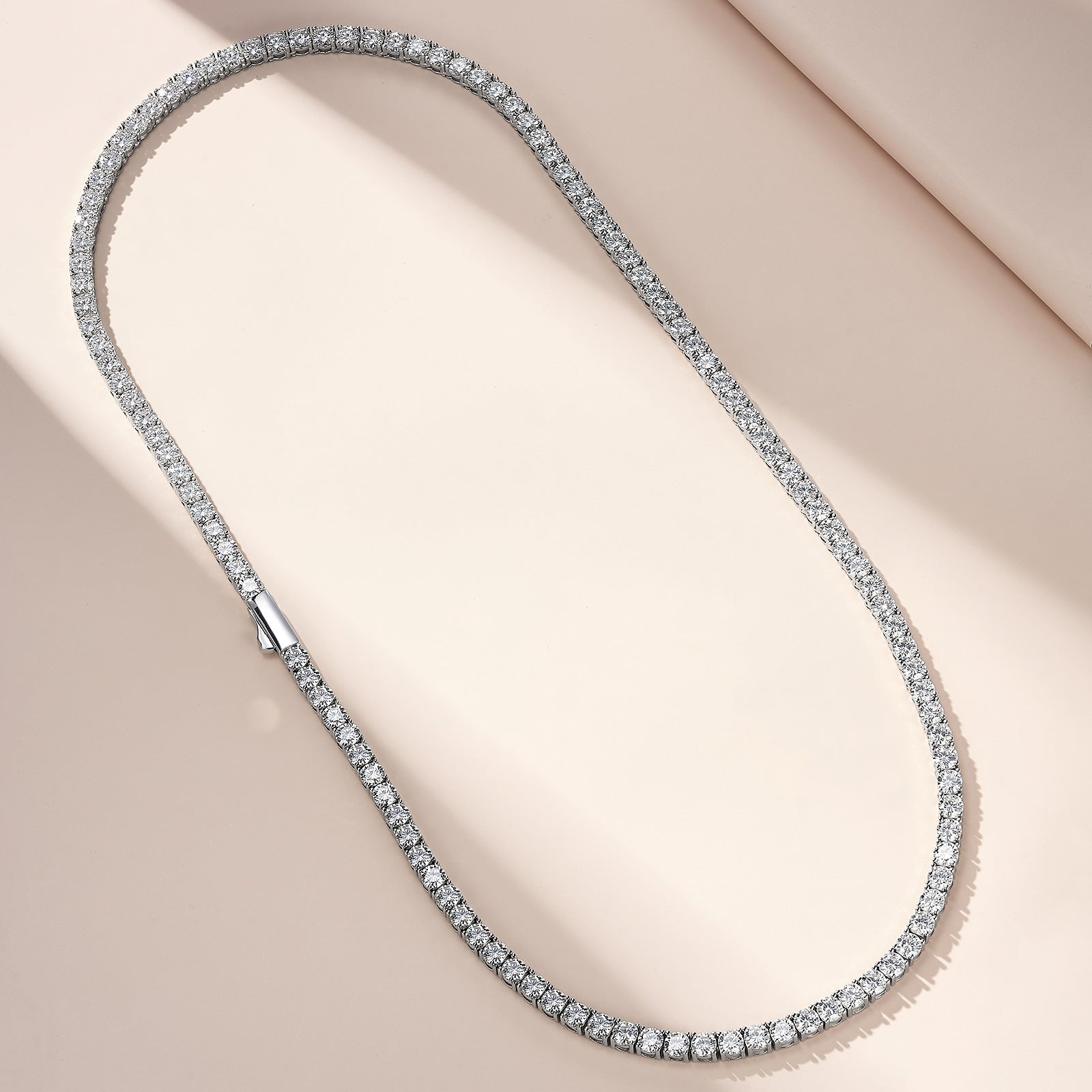 JIGrandeur™Chelsea Tennis Moissanite Necklace