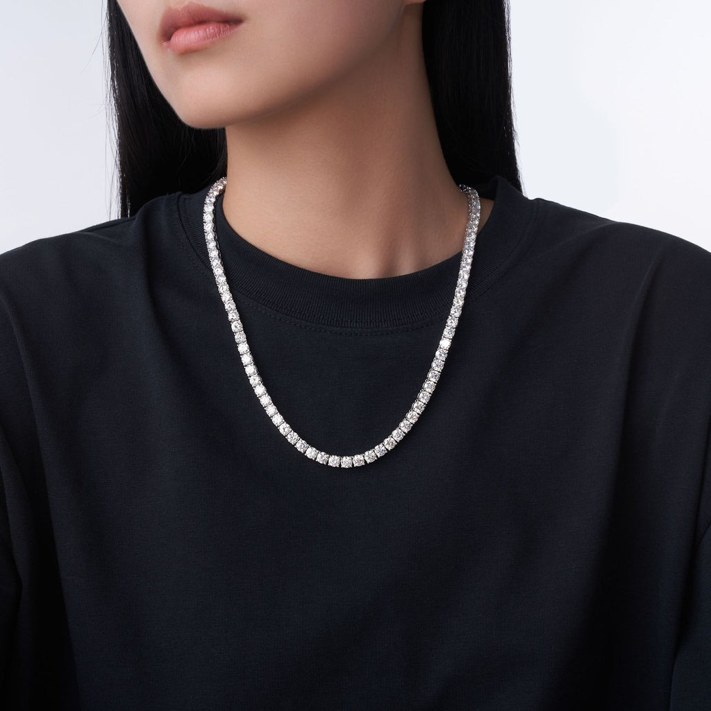 JIGrandeur™Chelsea Tennis Moissanite Necklace
