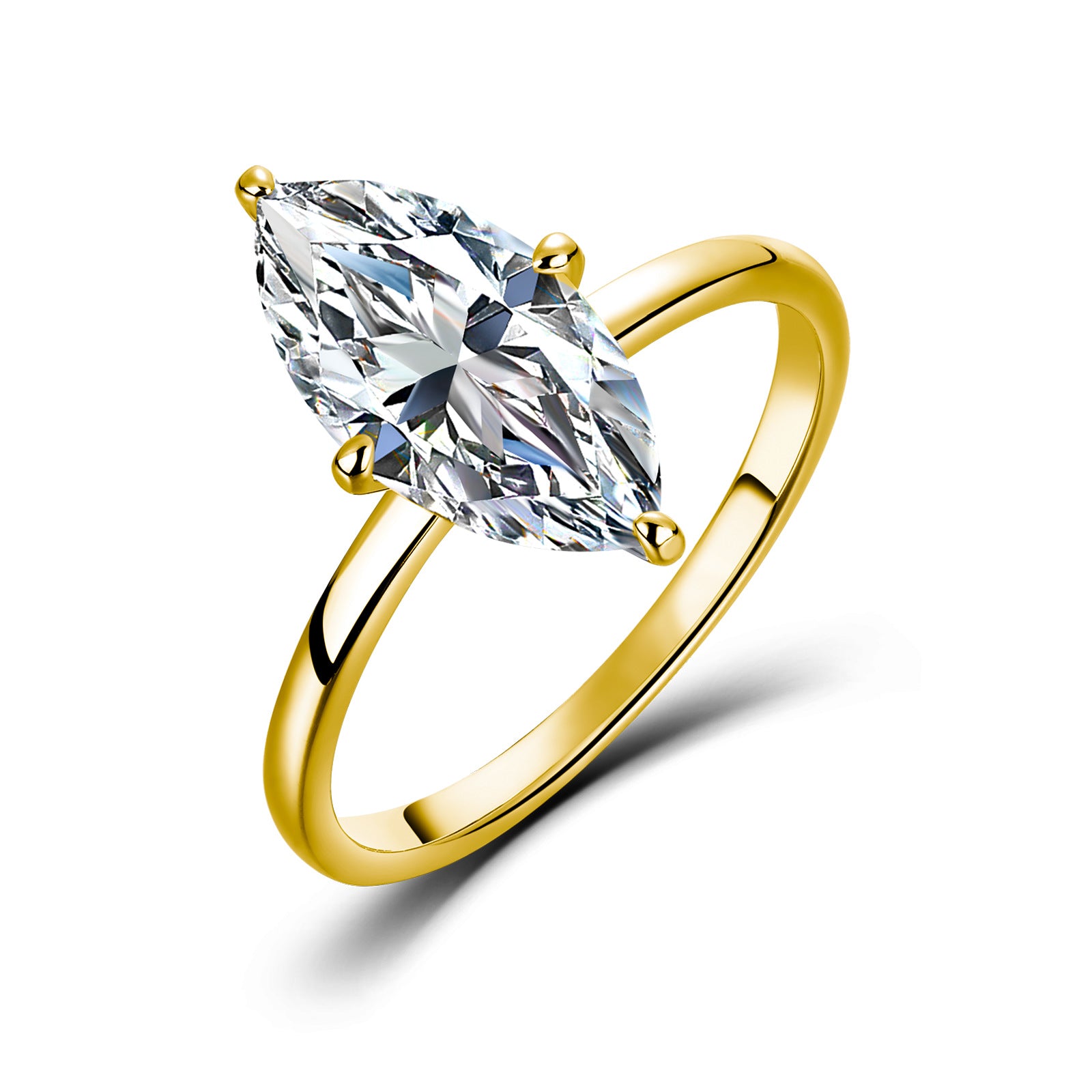 Grandeur™ Sorrento  Marquise Moissanite Ring