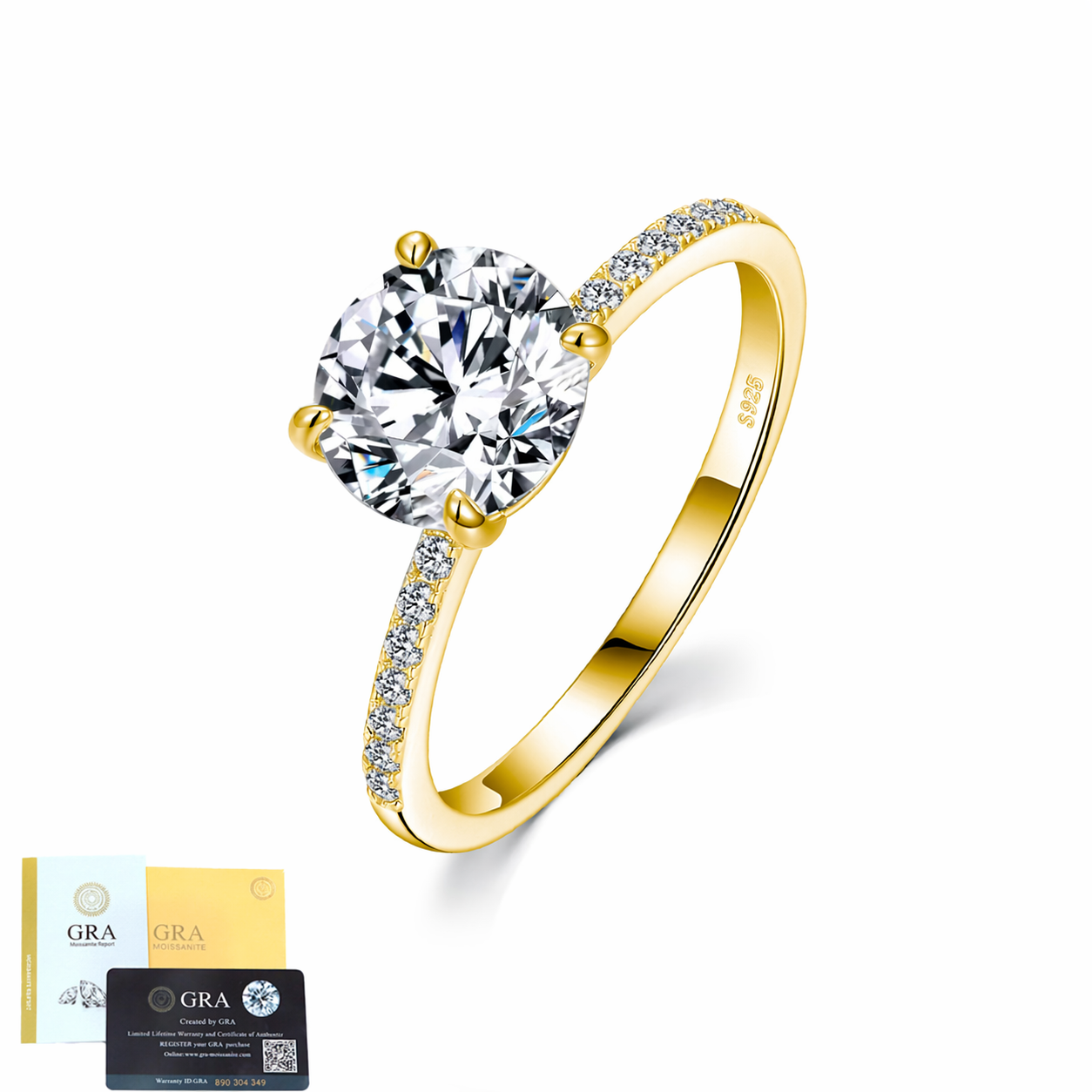 JIGrandeur™Elviora Moissanite Ring