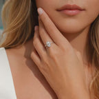 Grandeur™ Siena Oval Moissanite Ring